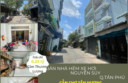 Bán nhà HXH 6M Nguyễn Súy 80m2, 6,25tỷ, gần chợ Tân Hương